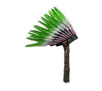 APLVFFZH Artificial Feather Indian Headdress Chief Indian Hat for Stage Show Party