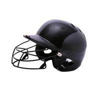 APLVFFZH Baseball Batting Helmet with Ventilation, Double Ear Softball, Lightweight Helmet, Batting Helmet, Sports Helmet for Children, Re, Black