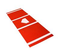 APLVFFZH Baseball Training Mat, Baseball Hitting Pad, Softball Hitting Mat, Standing Aid, Non-Slip Crystal Velour, Foldable for, Garage, Par, red