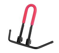 APLVFFZH Bike Parking Rack Metal Foldable Floor Stand Adjustable Lightweight Design Easy Installation Portable Construction Suitable for Children's Balance, Rose red