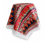 APLVFFZH Bohemian Appliance Dust Cover, Decorative Kitchen Machine Protector for Rice Cookers, Air Fryers, and Microwave Ovens , Bohemian Red , 50*60cm