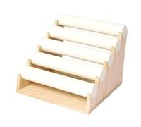 APLVFFZH Bracelet Display Stand 5 Tiers Bangle Holder for Bedroom Selling Shop, White