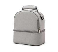 APLVFFZH Breast Milk Carrier with Strap, Insulated Bag for Nursing Moms, for On the Go, Grey, Grey