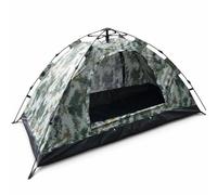 APLVFFZH Camping Tent, Automatic Instant-Up, Fiberglass Pole Frame, Outdoor Sleeping Tent, Backpacking Excursions, For Solo, color to 3, Grey, Single Person 2 * 1m