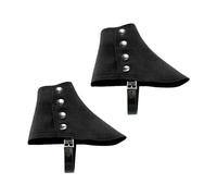 APLVFFZH Classic Men's Shoe Spats for Retro Style Enthusiasts, Black