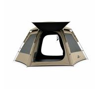 APLVFFZH Foldable Camping Tent, Instant Setup Family Tent for Outdoor Adventures, inflatable tents for camping, Khaki, Beige, Medium 1-3 people (240 * 210 * 138cm)