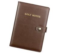 APLVFFZH Golf Scorecard Book: Elegant PU Score Keeper Notebook with Paper Quality And Tear-Resistant Cover Construction, 100 Pages, Brown