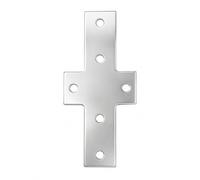 APLVFFZH Joint Plate Profile Connection, Cross Connecting Connector for 2020 and 3030 Profiles , 3030 Cross Plate, Carbon Steel, 2.5mm Thickness