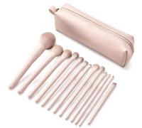 APLVFFZH Makeup Brush Set for Eye Makeup, Soft s Synthetic Fiber Brush with Storage Bag, 13-piece set for celebrity-like makeup, includes storage bag