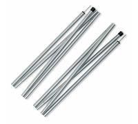 APLVFFZH Metal Tent Pole Adjustable Thickened, Galvanized Iron, Tarp, Iron Construction, Outdoor Camping, Supporting Tent, Tarp Accessories, 2 poles, painted grey, regular version, 650g, 1.2 meters