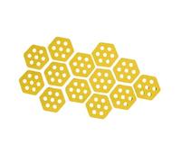 APLVFFZH Pack of 12 Surfboard Pads, Anti-slip Mat, Deck Covering, Hexagon Pads, Surf Accessories with Non-slip Honeycomb Structure for Surfers, Water Sports En, yellow