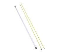 APLVFFZH Pack of 2 Golf Alignment Sticks, Swing Posture Post, Training Aid, Fiberglass, Portable for Beginners, Golf Course, Home, Outdoor Activities, Yellow