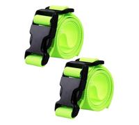 APLVFFZH Pair of Golf Trolley Bag Straps Storage Solution 39 Inch Nylon Replacement Fastening Belts, Green