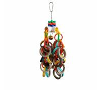 APLVFFZH Parrot Toy, Large string 12x34cm | Connectors, Hang Cage Toy, Daily , For Avian Pets