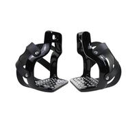 APLVFFZH Riding Stirrups for Endurance Riding, with Cover And Footrest, Riding Stirrups for The, Black