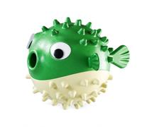 APLVFFZH Rubber Interactive Dog Toy, Turquoise Green | Bite Resistant Rubber, Train Treat Toy, Activity, For Playful Pups