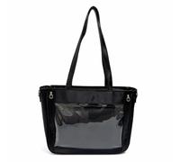 APLVFFZH Shoulder Tote Bag Pin Display | Double Shoulder Strap, Polyester Lining, Interlayer Zipper Pocket, Vertical Square Shape, For Travel