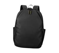 APLVFFZH Sleek Laptop Backpack for Business Professionals on The Go, Black, PU Leather Film