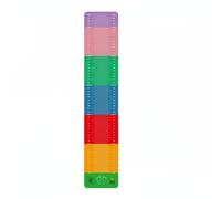 APLVFFZH Training Rubber Pad Athletic Exercise Mat Jump Measurement Non-Slip Sponge Portable Shock Absorption Physical Education Suitable for School Playground, Rainbow, 300x50cm