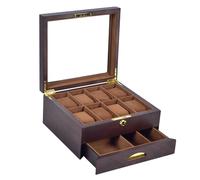 APLVFFZH Watch Display Case with Latch Watch Organizer for Drawer Living Room Men Women, 8 with 2 Slot