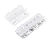 APLVFFZH Watch Repair Tool - 400 Watch Button Springs & 100 Timing Rod Clip Springs - Stainless Steel - Unisex Adults - Watchmakers & Repairers