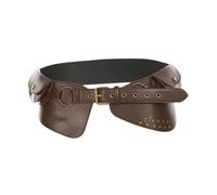 APLVFFZH Women Wide Belt Western Cowgirl Belt PU Leather Decorative Waist Bag