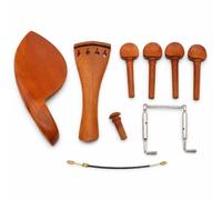APLVFFZH Wood Violin Kit for 4/4 Size Instruments, Tailpiece, Tuning Pegs, Chin Rest, for Ensemble, Jujube wood accessories, 4/4