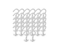 AplysiaTech Heavy Duty Magnetic Hooks 5/8" Magnetic Base,25lbs Vertical Pull Force-32Pack Super Strong Rare Earth Magnet Hook,Strong Cruise Hook for Hanging,Magnetic Hanger for Cabins,Grill,Kitchen