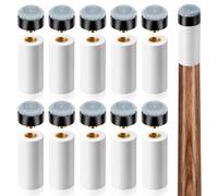 APLZGMG 10 Sets Pool Cue Tips Replacement Kit, 2 Sizes Pool Stick Tips Screw On Pools Stick Tip Billiard Cues Tip with Gray Pools Cue Sticks Ferrules, Pool-Table Accessories(12mm/13mm, 5Sets Each)