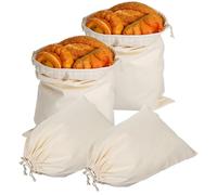 APLZGMG 2 Pcs Reusable Linen Bread Bag, 11 x 15.7 in Cloth Bread Bags, Cotton Drawstring Bags, Muslin Bag for Fresh Breads Vegetables Potatoes Onions Produce Storage