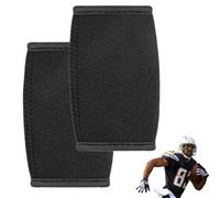 APLZGMG 2Pcs Football Chin Strap Cover, Youth Chinstrap Covers for Football, Soft Elastic Footballs Helmet Chin Pad Cover Compatible with Virtually All Footballs Helmets (Black)