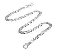 APLZGMG Punk Biker Wallet Chain Retro Heavy Duty Pocket Pant Chains Goth Jeans Chain for Men Universal Round Clasp Wallet Pants Clothing Accessories