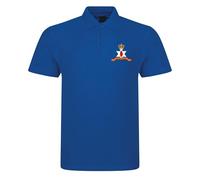 Apm Apparel for God and Ulster Embroidered Men's Polo Shirt - Battle of The Boyne Red Hand of Ulster T Shirt Embroidery (UK, Alpha, M, Regular, Regular, Royal)