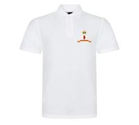 Apm Apparel for God and Ulster Embroidered Men's Polo Shirt - Battle of The Boyne Red Hand of Ulster T Shirt Embroidery (UK, Alpha, XL, Regular, Regular, White)