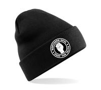 Apm Apparel Northern Soul Keep The Faith Embroidered Beanie Hat - Beanie Bob Hat Embroidery (UK, Alpha, One Size, Black)