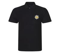 Apm Apparel Royal Anglian Regiment Insignia Mens Embroidered Polo Shirt British Army Military Embroidery (UK, Alpha, XL, Regular, Regular, Black)