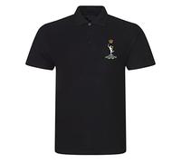 Apm Apparel Royal Corps of Signals Royal Signals Insignia Mens Embroidered Polo Shirt British Army Military Embroidery (UK, Alpha, XL, Regular, Regular, Black)