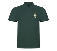 Apm Apparel Royal Electrical & Mechanical Engineers REME Insignia Mens Embroidered Polo Shirt British Army Military Embroidery (UK, Alpha, S, Regular, Regular, Green)