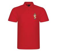 Apm Apparel Royal Electrical & Mechanical Engineers REME Insignia Mens Embroidered Polo Shirt British Army Military Embroidery (UK, Alpha, XL, Regular, Regular, Red)
