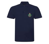 Apm Apparel Royal Engineers Insignia The Sappers Mens Embroidered Polo Shirt British Army Military Embroidery (UK, Alpha, 3XL, Regular, Regular, Navy)