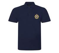 Apm Apparel Royal Logistic Corps Insignia Mens Embroidered Polo Shirt British Army Military Embroidery (UK, Alpha, XXL, Regular, Regular, Navy)