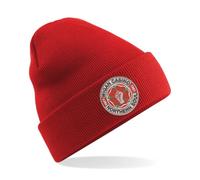 Apm Apparel Wigan Casino Embroidered Beanie Hat - Northern Soul Keep The Faith Beanie Bob Hat Embroidery (UK, Alpha, One Size, Red)