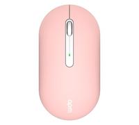 APM Colors 571174 Silent Wireless Mouse, Bluetooth Mode or 2.4GHz Receiver, 3 Buttons, Portable, Battery Included, Compatible with PC/Phone/Tablet/Windows/MacOS/iPadOS/Android/Chrome, Pink