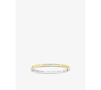 Apm Monaco Womens Apm Monaco Toi Moi Morse Code Sterling-Silver and Zirconia Bangle Silver S