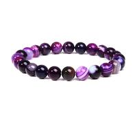 APMGONT Natural Stone Healing Crystal Bracelets Crystal Beaded Bracelets for Women Crystals Bracelet Women Gemstones Yoga 8mm Bead Stretch Bracelet Natural Stone Jewellery Gifts (B)