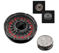 APMOE D20 Metal Roulette Dice Spinner, Dragon Design, Black, Icosahedron, Tabletop Gaming Accessory, Dice, Games/Dice