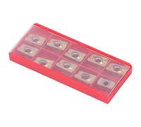 APMT1604 Coated Carbide Inserts, CNC Lathe Milling Cutting Tools, 10PCS Turning Inserts with Groove Design for Metal Processing, High Strength Carbide Material with Coating Treatme