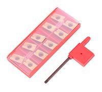 APMT1604PDER DP5320 Carbide Inserts Blades, Turning Inserts CNC Lathe Tool, Sturdy with MTTiCN Coating for Steel Processing, Positive Cutting Action with Lower Force for Fin
