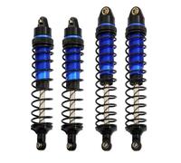 APMXQWIL Compatible With Arrma For SENTON For Granite For Typhon Big For Rock 1/10 RC Car Upgrade Parts 4pcs Metal Front Rear Shock Absorber RC Car Accessories(Blue)