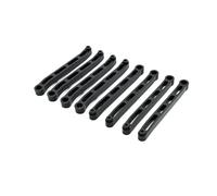 APMXQWIL Compatible With MN For MN78 For MN168 1/12 RC Crawler Car Upgrade Parts Accessories Metal For Chassis Fixed Lever RC Car Linkage(Black)